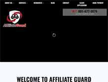Tablet Screenshot of affiliateguard.info